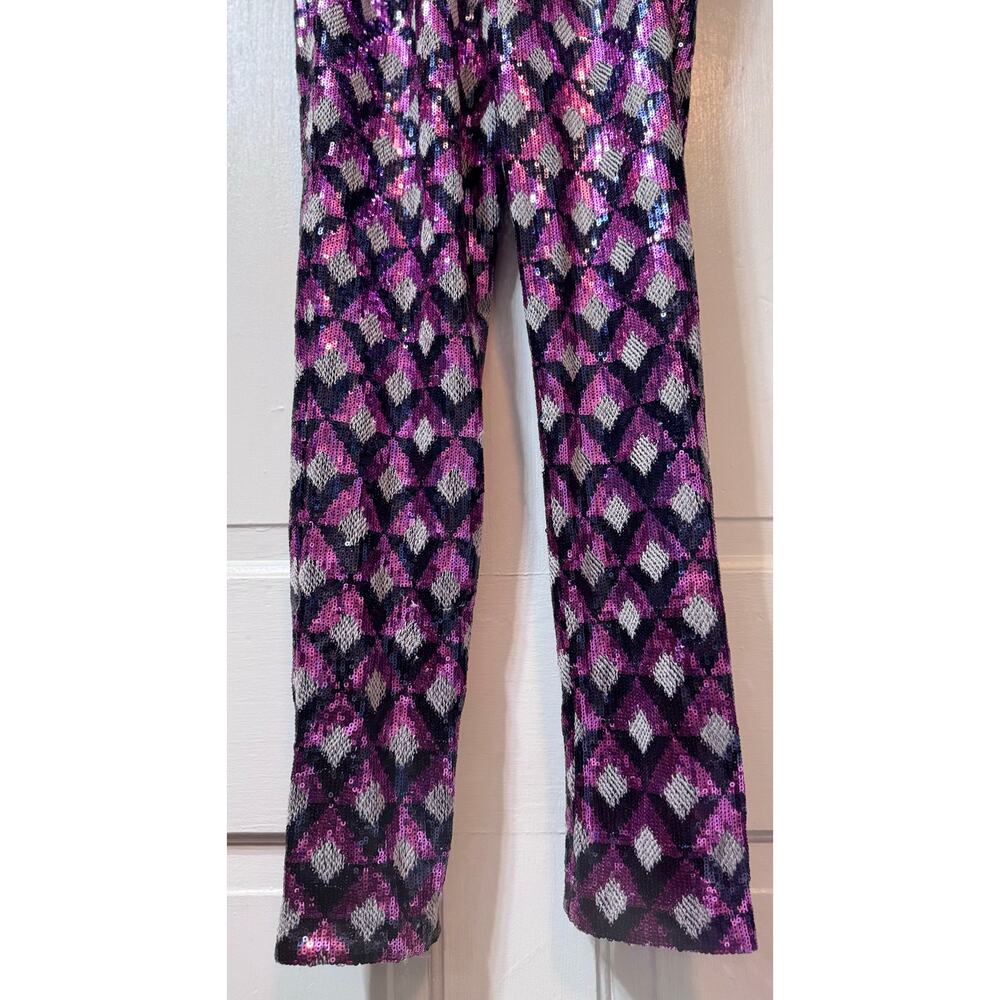 Ramy Brook Ramona Geometric Sequined Jumpsuit Size XS-S - Picture 7 of 13